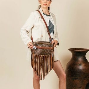 Vintage Boho Fringe Louis Vuitton Riviera Fringe Purse - NWT